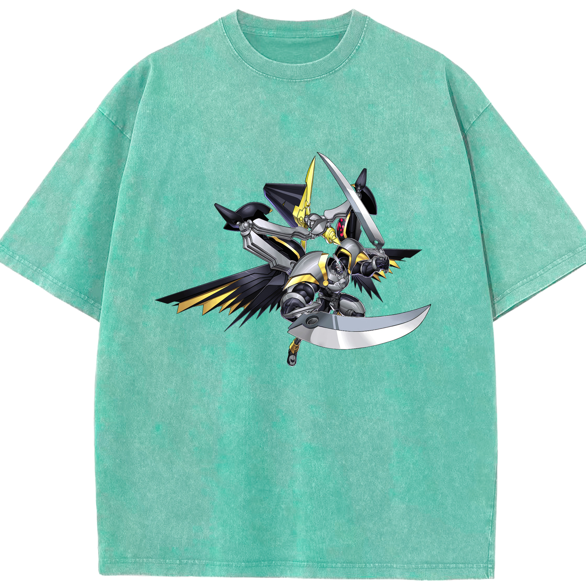（画像用） 遊☆戯☆王 Yu-Gi-Oh! 綿100% ヴィンテージ風 半袖Tシャツ（フロントプリント）
